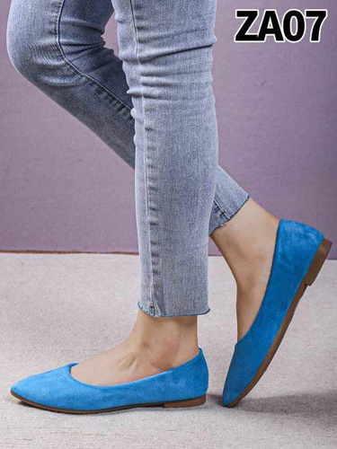 Balerinki damskie 7AZA07.SK.BLUE (36/41,12par)