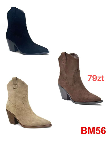 Kozaki damskie 7ABM56.BLACK  (36/41,12par)