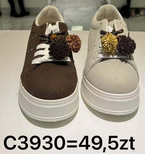 Buty sportowe damskie C3930.BEIGE (36/41,12par)