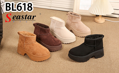 Botki damskie ocieplane BL618.COFFE (36/41,12par)