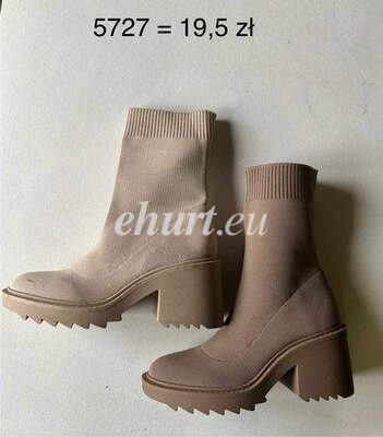 Botki damskie 7A5727.BEIGE, KHAKI (36/41,12par)