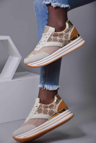 Buty sportowe damskie 7ASX37.KHAKI (36/41,12par)