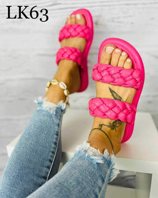 Klapki damskie 7ALK63.FUSHIA (36/41,12par)