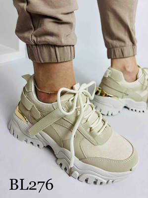 Buty sportowe damskie 7ABL276.BEIGE (36/41,12par)