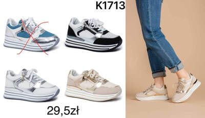 Buty sportowe damskie  7AK1713.KOLORDOWYBORU  (36/41,12par)