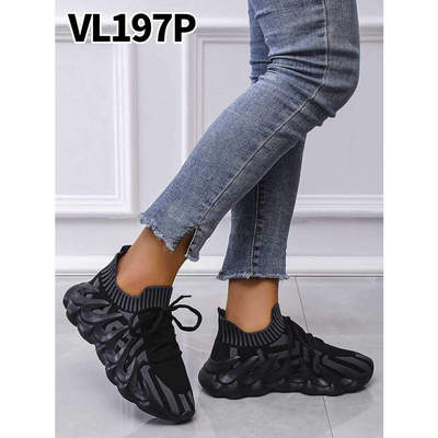 Buty sportowe damskie 7AVL197.BLACK  (36/41,12par)