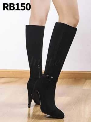 Kozaki damskie RB150.BLACK Ocieplane (36/41,12par)