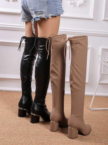 Kozaki damskie ocieplane NS351.KHAKI (36/41,12par)