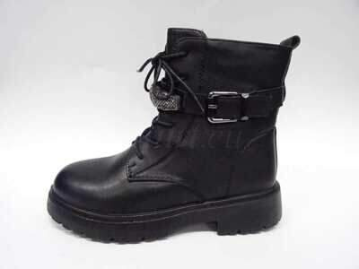 Botki damskie 7A5516-56.BLACK Ocieplane (36/41,12par)