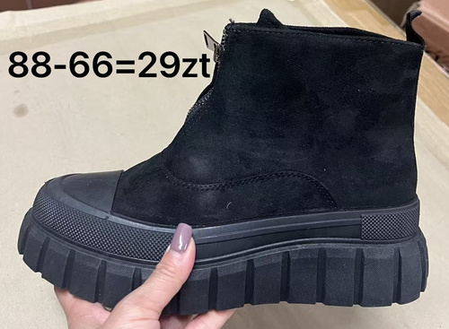 Botki damskie 88-66.BLACK (36/41,12par)
