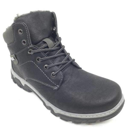 Trzewiki damskie B203A-2.BLACK/GREY (36/41,8par)