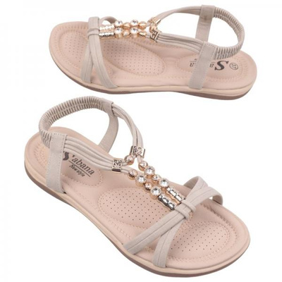 Sandały damskie DH23-5.BEIGE (36/41,12par)