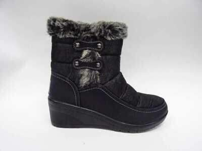 Botki damskie 7AA7101-1.BLACK Ocieplane (36/42,12par)