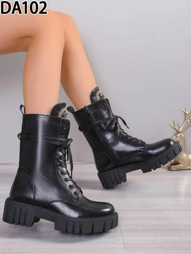 Botki damskie ocieplane  7ADA102.BLACK  (36/41,12par)