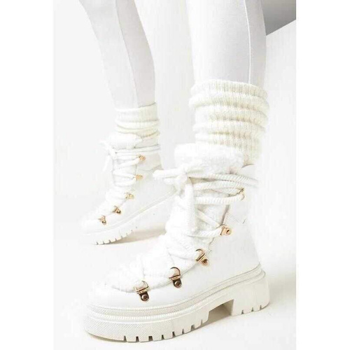 Botki damskie ocieplane 7AJJ53.WHITE  (36/41,12par)