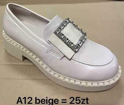Półbuty damskie 7AA12.BEIGE (36/41,12par)