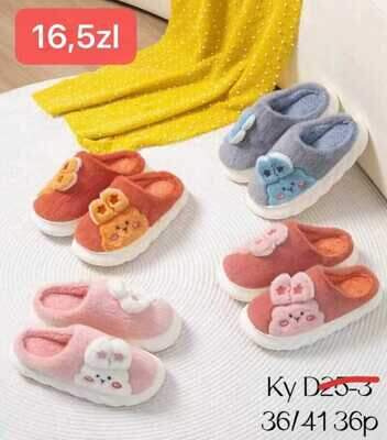 Kapcie damskie 7AKYD25-3.MIX (36/41,36par)