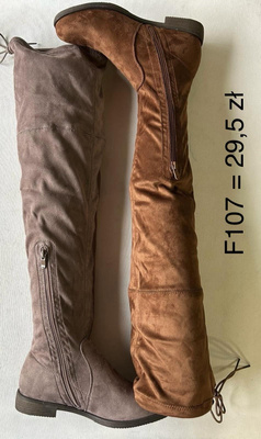 Kozaki damskie F107.KOLORDOWYBORU (36/41,12par)