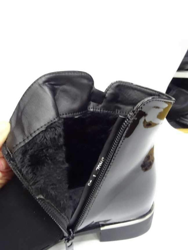 Botki damskie ocieplane   7ASA02-1.BLACK   (36/41,12par)