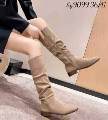 Kozaki damskie  7AKY9099.KHAKI  (36/41,12par)