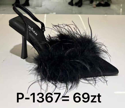 Sandały damskie P-1367.BLACK (36/41,12par)