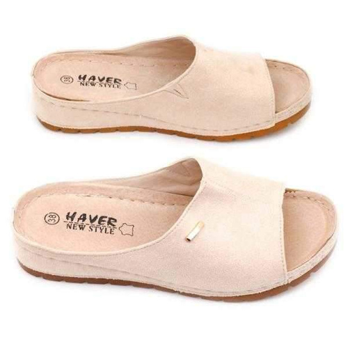 Klapki damskie DE940A-7.BEIGE (36/41,12par)