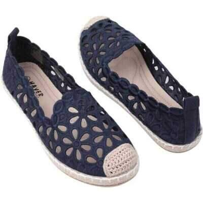 Balerinki damskie F112-7.NAVY (36/41,12par)