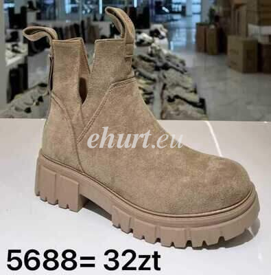 Botki damskie 7A5688.KHAKI (36/41,12par)