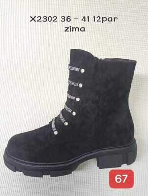 Botki damskie 7AX2302.BLACK (36/41,12par)