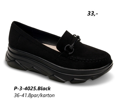 Półbuty damskie 3-4025.BLACK (36/41,8par)