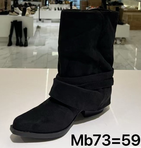 Botki damskie ocieplane MB73.BLACK (36/41,12par)