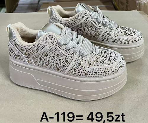 Buty sportowe damskie A-119.BEIGE (36/41,12par)