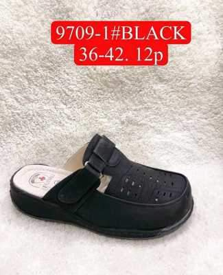 Klapki damskie 7A9709-1.BLACK (36/42,12par)