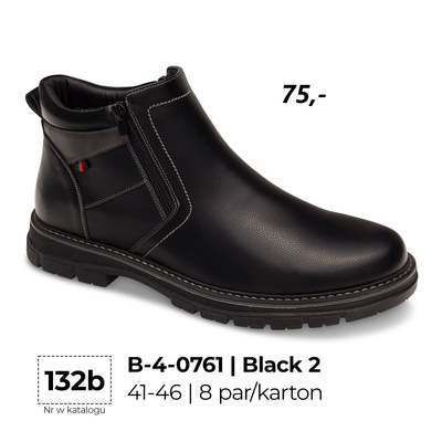 Trzewiki męskie  9AB-4-0761.BLACK 2  (41/46,8par)