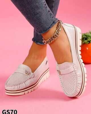 Balerinki damskie 7AGS70.WHITE (36/41,12par)