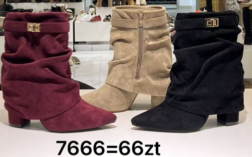 Botki damskie 7666A.KOLORDOWYBORU (36/41,12par)