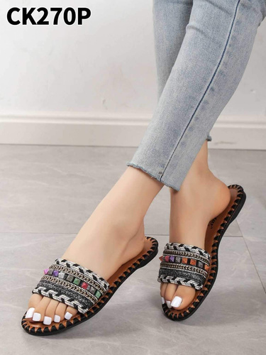 Klapki damskie 7ACK270.BLACK (36/41,12par)