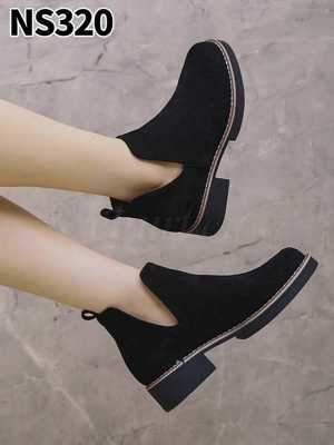 Botki damskie  nieocieplane 7ANS320.BLACK (36/41,12par)