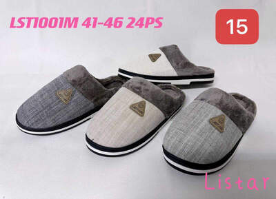 Kapcie męskie  9ALST1001M.MIX   (41/46,24par)