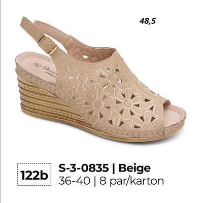 Sandały damskie 3-0835.BEIGE (36/40,8par)