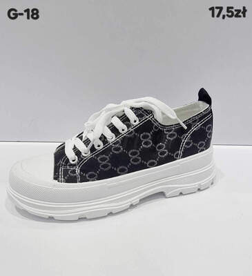 Trampki damskie  7AG-18.BLACK   (36/41,12par)