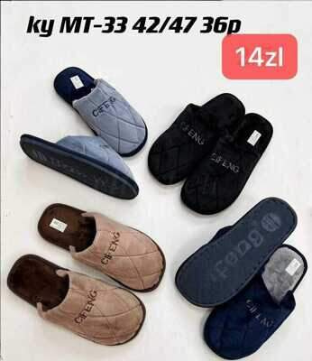 Kapcie męskie 9AMT-33.MIX (42/47,36par)