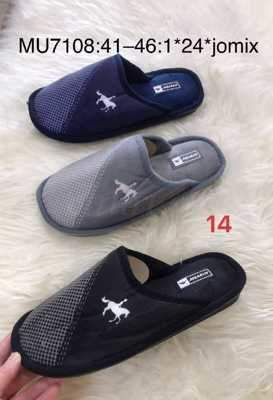 Kapcie męskie 9AMU7108.MIX (41/46,24par)