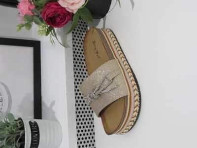 Klapki damskie 7ATL8-89.GOLD (36/41,12par)