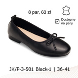Balerinki damskie 7AP-3-501.BLACK-1 (36/41,8par)