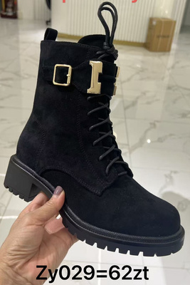 Botki damskie ocieplane ZY029.BLACK (36/41,12par)