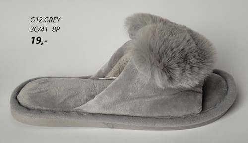 Kapcie damskie G12.GREY (36/41,8par)