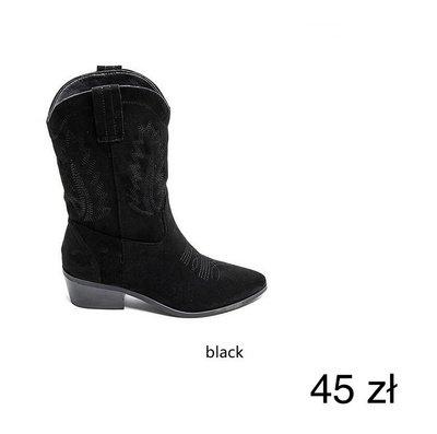 Botki damskie 7620.BLACK (36/41,12par)