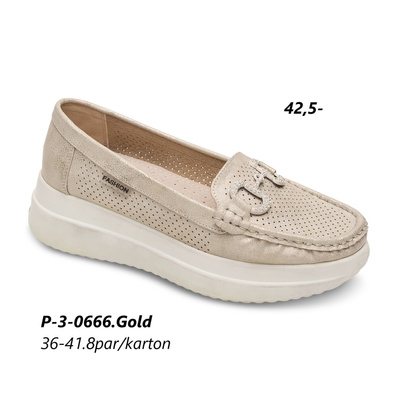 Półbuty damskie 3-0666.GOLD (36/41,8par)