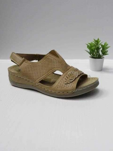Sandały damskie 7A92074-10.KHAKI (36/42,12par)